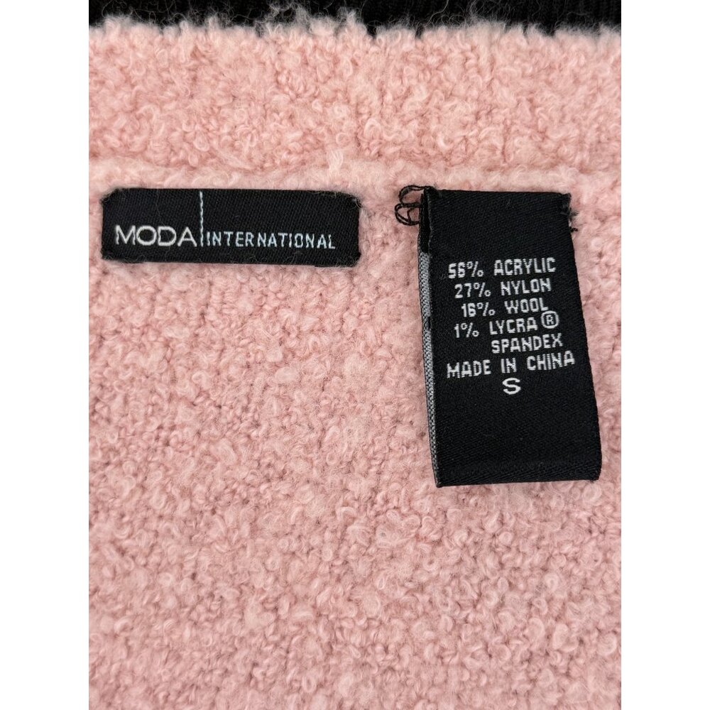VTG Victoria’s Secret Blush Pink Textured V-Neck Sweater S | Coquette Balletcore - Picture 12 of 12
